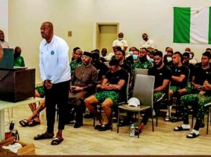 Coach Eguavoen Reveals Why Eagles Refused To Fly at AFCON Despite Buhari’s Video Call