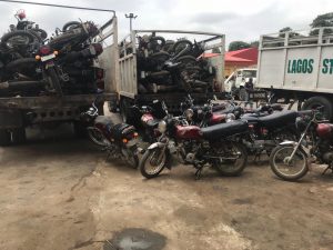 Lagos impounds 1,654 commercial motorcycles in two weeks