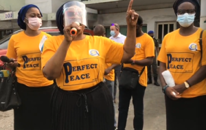 Nigerian billionaire Alakija in street evangelism in Lagos (Photos)