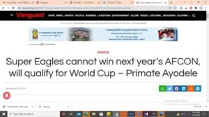 Proof Primate Ayodele Accurately Foretold Super Eagles Loss at AFCON 2022
