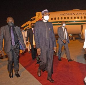 APC Convention: Buhari returns to Abuja from London medical vacation