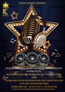 GOLDEN OPPORTUNITY FOR ALL UPCOMING ARTIST BY KAYCEE RECORDS !!
