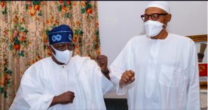 Photos: Tinubu returns from Mecca, visits Buhari in Abuja