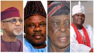Abiodun, Amosun, Osoba, Ooni meet in Ogun