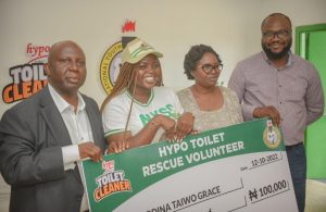 Hypo Toilet Cleaner rewards NYSC toilet rescue volunteers
