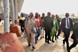 2023: Peter Obi arrives Enugu for political rally