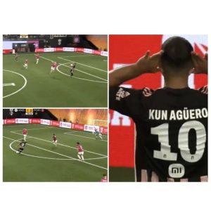 Aguero scores on his return, performs Messi’s celebration [VIDEO]