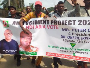 2023 election: Aba residents adopt Peter Obi as presidential candidate