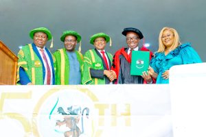 UNIVERSITY OF NIGERIA, NSUKKA, CONFERS DOCTORATE DEGREE ON ZENITH BANK CEO, EBENEZER ONYEAGWU