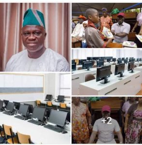 ORILE AGEGE LCDA CHAIRMAN PROMISE TO DISTRIBUTE COMPUTER SYSTEMS TO ALL PRIMARY SCHOOLS