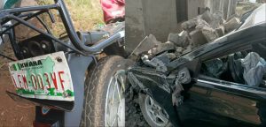 Four persons escape death in Ilorin auto crash