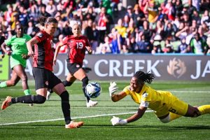 2023 WWC: Super Falcons goalie, Nnadozie celebrates penalty heroics
