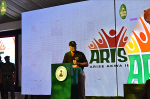 Gov Umo Eno launches ARISE agenda, decorates ambassadors