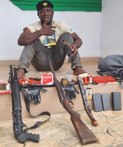 Arrested Ogun robber says 5 guns, 110 bullets supplied by police Inspector