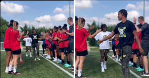 French Club Reims honour Super Falcons stars after Women’s World Cup display