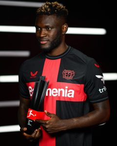 Bundesliga: Boniface wins Rookie of the Month award