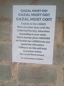 Ogun residents ask LG chairman to account for federal allocations