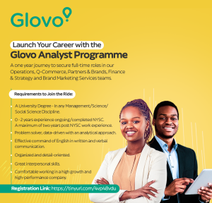 Glovo launches Analyst Program for Young Nigerian Talents