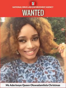NDLEA declares ex-beauty queen, Aderinoye wanted over drug trafficking
