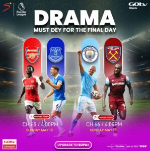 Arsenal, Man City battle for title in PL finale drama on GOtv