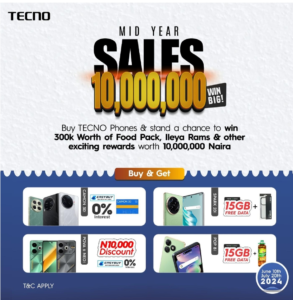 Unlock Big Rewards with TECNO’s Mid-Year Sales Promo