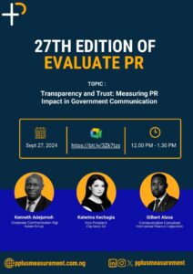 Join the 27th Edition of #EvaluatePR: Measuring PR Impact in Government Communication