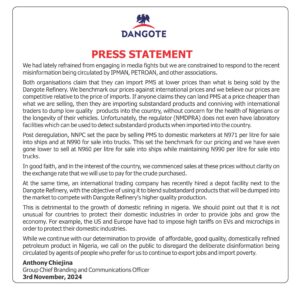 OUR PMS IS CHEAPER THAN IMPORTED ONES SAYS DANGOTE