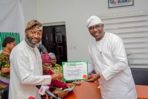 Oyegbola-Sodipo wins Abeokuta North LGA chairmanship seat, receives Certificate of Return 