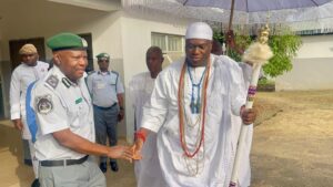 Customs Area Controller, FCT Area Command, Comptroller Olu Emmanuel Adebisi, Hosts Ooni of Ife on Familiarization Visit