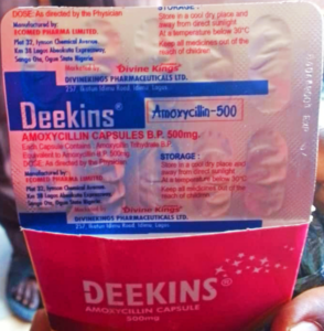 NAFDAC Recalls Batch of Deekins Amoxycillin 500mg Capsules Due to Safety Concerns