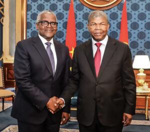 Photo: President of Angola, João Lourenço and President/CE, Dangote Industries Limited, Aliko Dangote