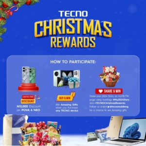 TECNO Christmas Rewards: Unwrap Joy, Surprises, and Big Wins this Season!