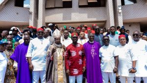 Soludo Honoured By Awka Catholic Laity, Endorsed And Presented With the Leadership Excellence Award