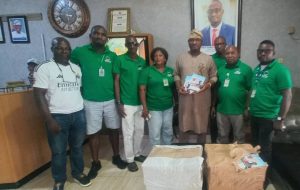 BREAKING: Abe Igi Anu Elite Club Showcases Support for APC Candidates with writing Materials