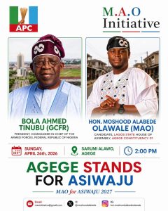 Agege Rallies in Support of Tinubu as MAO Initiative Hosts Political Gathering