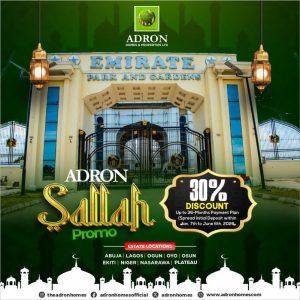Adron Homes Unveils Sallah Mega Promo with 30% Discount and Exciting Gift Rewards for Subscribers