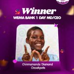 Wema Bank’s One-Day MD/CEO, Chinmamanda Ozoakpata, Unveils New Benefits for Children
