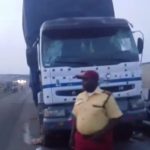 LASTMA APPREHENDS DRIVER OF HEAVILY-LOADED BUCKET TRUCK FOLLOWING THE TRAGIC DEATHS OF AN INNOCENT PEDESTRIAN AND A MOTORCYCLIST ALONG THE BADAGRY EXPRESSWAY