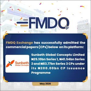 Sunbeth Global Concepts Limited Quotes ₦150.41 Billion Multi-Series Commercial Papers on FMDQ Exchange