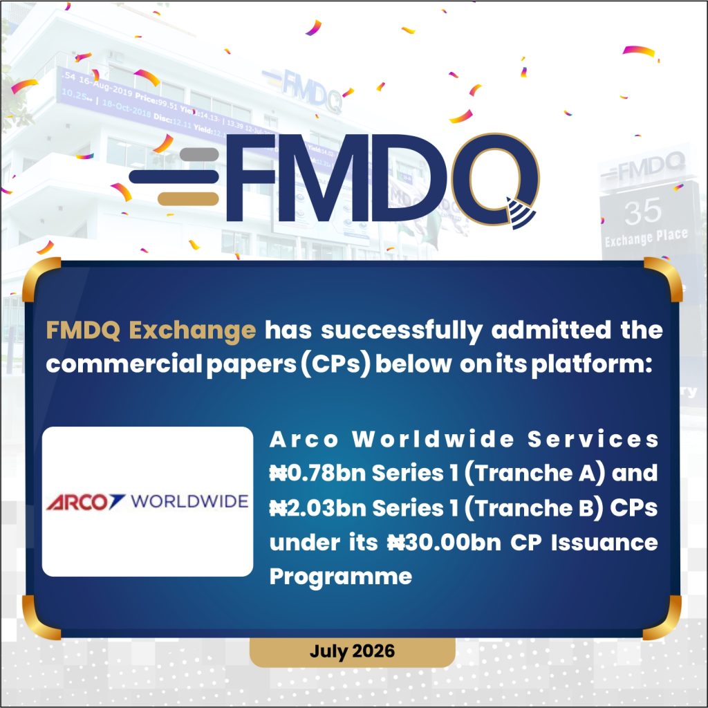 Boosting Short-Term Capital Access: ARCO Worldwide Services Limited Quotes ₦2.81 Billion Commercial Paper on FMDQ Exchange