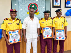 LASTMA OFFICERS HONOURED WITH AWARD OF OUTSTANDING EXEMPLARY PERFORMANCE IN LAGOS.