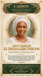 CAIDOV CELEBRATES FIRST LADY, SENATOR OLUREMI TINUBU @ 66