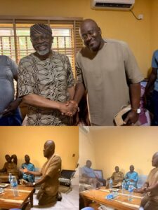 Desmond Elliot Kneels Before Gbajabiamila, Begs for Forgiveness Over APC Primary