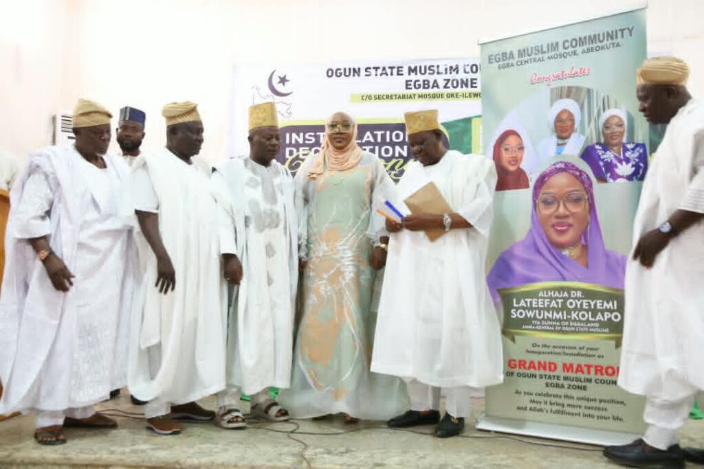 PDP Deputy Gov candidate, Sowunmi-Kolapo, installed Ogun Muslim Council Grand Matron