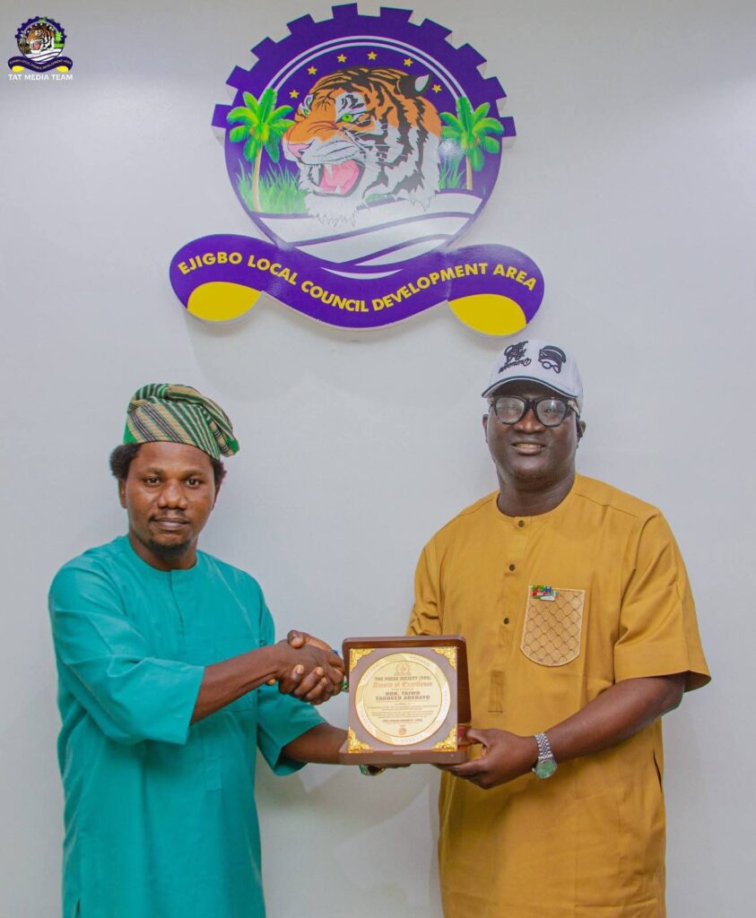 Why Press Society Honoured Ejigbo Chairman TAT After One Year in Office Why Press Society Honoured Ejigbo Chairman TAT After One Year in Office